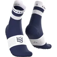 Compressport Chaussettes Pro Racing v4.0 Run High Bleu Blanc, Taille T2