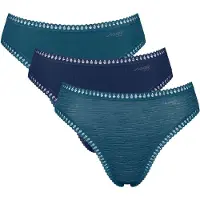 Sloggi Slip 'Go Crush' bleu cyan / bleu foncé / bleu chiné