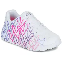 SKECHERS Baskets basses enfant UNO LITE filles - Blanc - 28