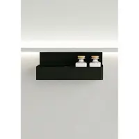 NABER Talos Black Living 80 x 60 cm miroir mural - miroir de salle de bain avec cadre en aluminium de haute qualité en noir mat - miroir de salle de bain