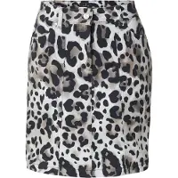 Monari Jupe marron / noisette / noir / blanc cassé