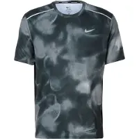 Nike T-Shirt fonctionnel 'Miler' gris / jade / noir
