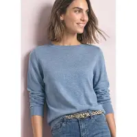 Street One Pull-over bleu chiné