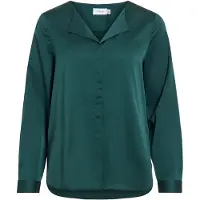 Vila Ellette Long Sleeve Shirt Vert 36 Femme