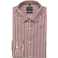 Olymp Luxor Chemise Rayures Bordeaux