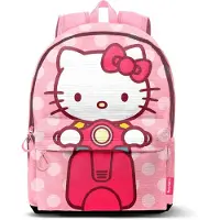 KARACTERMANIA Hello Kitty - Sac à dos - Modèle "Moto" - Marque Hs Fan 3.0 - Dimensions : 44 x 31 x 18 cm