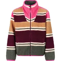 Protest Veste en polaire 'PRTBlond JR' camel / vert foncé / cyclamen / blanc