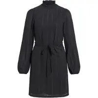 Vila Lyri Long Sleeve Short Dress Noir M Femme