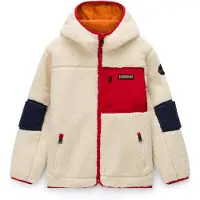 Napapijri Veste en polaire 'Yupik' écru / rouge / noir