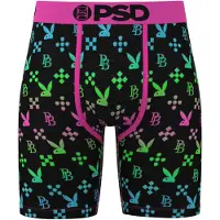 PSD Boxers 'Pleyboy Emblem' bleu clair / vert fluo / rose / noir