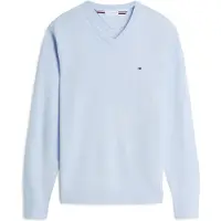 Tommy Hilfiger Pull-over 'ESSENTIAL' bleu marine / bleu clair / rouge cerise