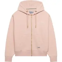 Superdry Veste de survêtement 'Luxe Casual' rose / blanc