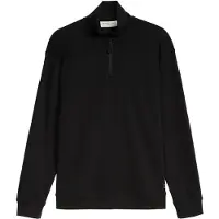 Tom Tailor 1052730 Half Zip Sweatshirt Noir M Homme