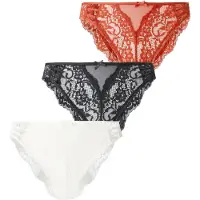 Hunkemoller Slip 'Belle' rouge / noir / blanc
