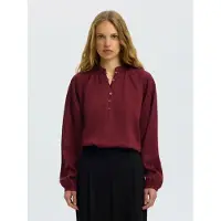 Selected Manches Longues Chemise Femme Rouge 44