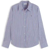 Tommy Hilfiger Chemisier bleu ciel / lie de vin / blanc