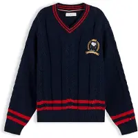 Tommy Hilfiger Pull-over 'Peanuts' marine / rouge
