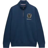 Superdry Sweat-shirt 'Vintage Athletic' bleu foncé / noir / blanc