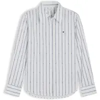 Tommy Hilfiger Chemisier bleu foncé / blanc