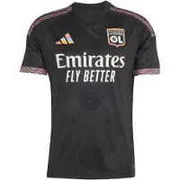 Adidas T-Shirt fonctionnel 'Olympique Lyonnais 26/27' bleu clair / rose clair / noir / blanc