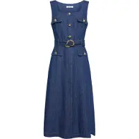 Salsa Jeans 21011542 Sleeveless Dress Bleu XS Femme