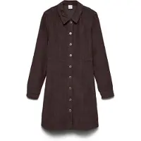 Vero Moda Robe-chemise 'VMDaisy' chocolat