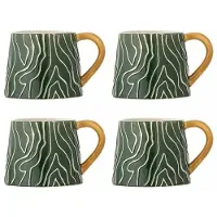 Bloomingville Ensemble de 4 tasses Woodsby