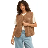 Billabong - Polaire sans manche en sherpa - Be Happy Sherpa Vest Brownstone pour Femme - Taille M - Marron