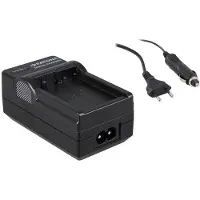 PATONA Chargeur 2en1 Panasonic DMW-BLC12 (Chargeur de batterie d'appareil photo), Alimentation pour appareil photo, Noir