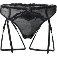 Hunkemoller String 'Kat' noir