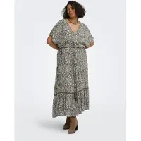 ONLY Robe-chemise 'CARViwi' vert / blanc