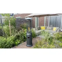Saro Chauffage de terrasse à gaz , modèle Flameheater Round 1100