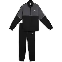 Puma Survêtement gris / noir / blanc