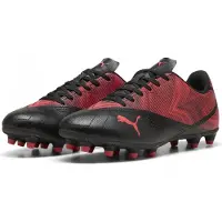 Puma Hommes, Chaussures de football, Rapid Fg/Ag (42.5), Rouge, Noir
