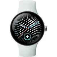 Google Montre connectée Pixel Watch 5 4G 41 mm Argent avec bracelet sport caoutchouc Gris et Vert