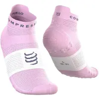 Compressport Chaussettes Pro Racing v4.0 Run Low Rose Blanc, Taille T1