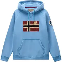 Napapijri Sweat-shirt 'B-ARCHIVE' bleu marine / bleu ciel / rouge carmin