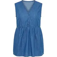 Ulla Popken Chemisier bleu denim