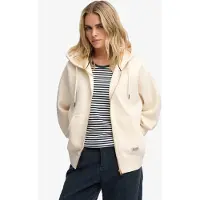 Superdry Veste de survêtement 'Luxe Casual' blanc naturel