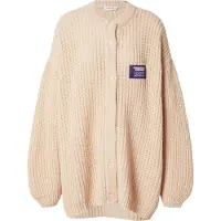 American vintage Cardigan 'CYROW' chamois / bleu violet / blanc