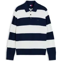 Tommy Hilfiger Pull-over 'ESSENTIAL' bleu marine / blanc