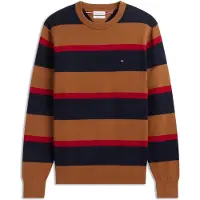 Tommy Hilfiger Pull-over bleu marine / cognac / rouge