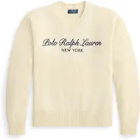 Ralph Lauren Pull-over crème / bleu marine