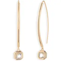 Ralph Lauren Boucles d'oreilles 'DARLENE' or / transparent
