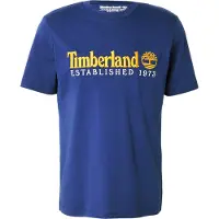 Timberland T-Shirt 'ESTABLISHED 1973' marine / orange foncé / blanc