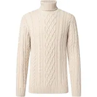 JOOP! Pull-over 'JK-19Lerresto' blanc naturel