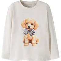 Name it T-Shirt 'NMFNISSO' gris chiné / vert / violet foncé / orange