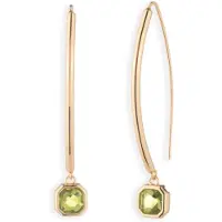 Ralph Lauren Boucles d'oreilles 'DARLENE' or / kiwi