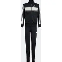Adidas Survêtement 'Seasonal Essentials Tiberio' gris / gris foncé / noir / blanc