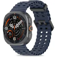 TechProtection .pl TECH-PROTECT ICONBAND PRO POUR SAMSUNG GALAXY WATCH ULTRA 1 / 2 2024-2026 (47 MM) BLEU MARINE (20 mm), Sangles de montre, Bleu